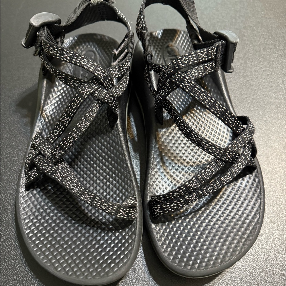 Chaco Kids Black and Gray Strappy Sandals